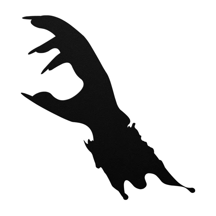 Halloween Grasping Zombie Hand Metal Sign