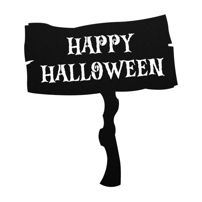 Halloween Greeting Signpost Metal Sign