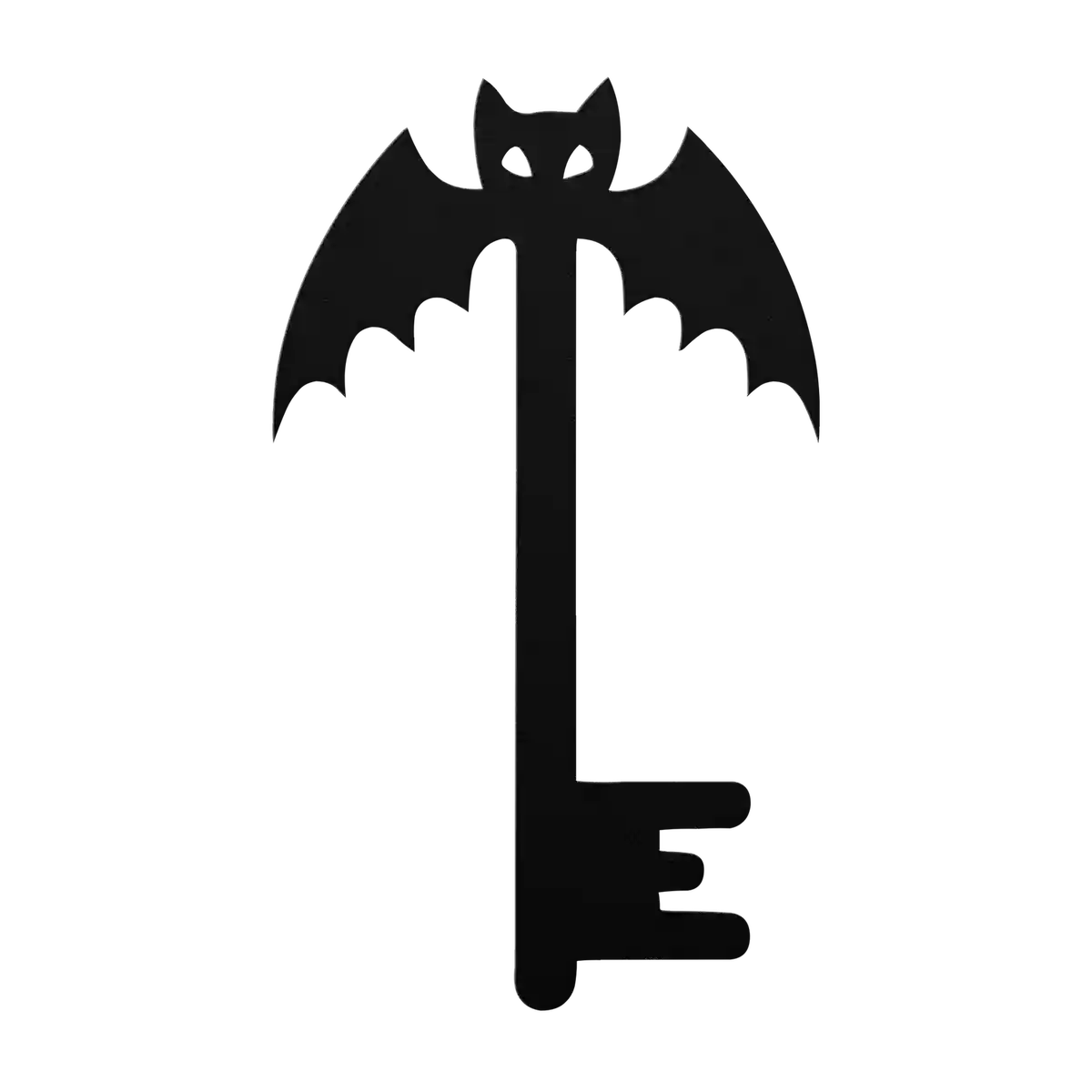 Halloween Hanging Bat Key Metal Sign