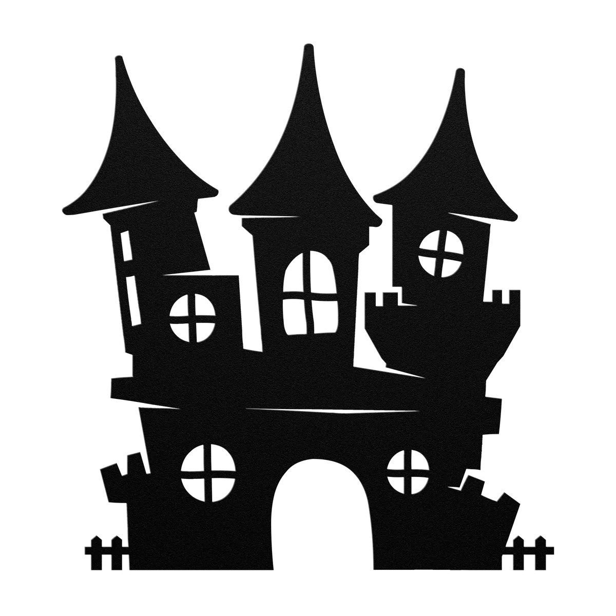 Halloween Haunted Castle Metal Sign