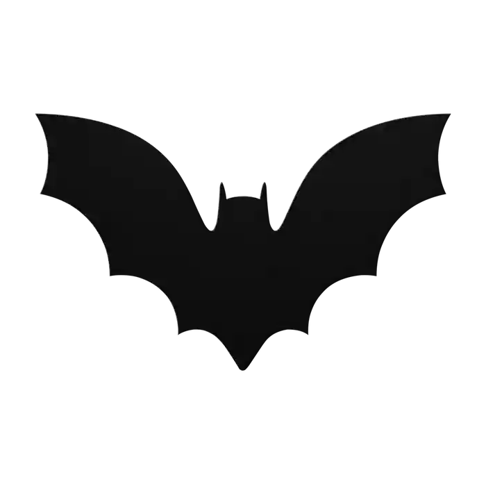 Halloween High Wing Bat Metal Sign