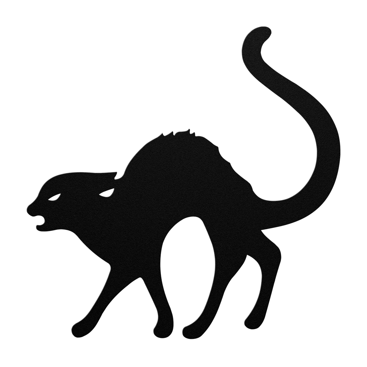 Halloween Hissing Cat Metal Sign