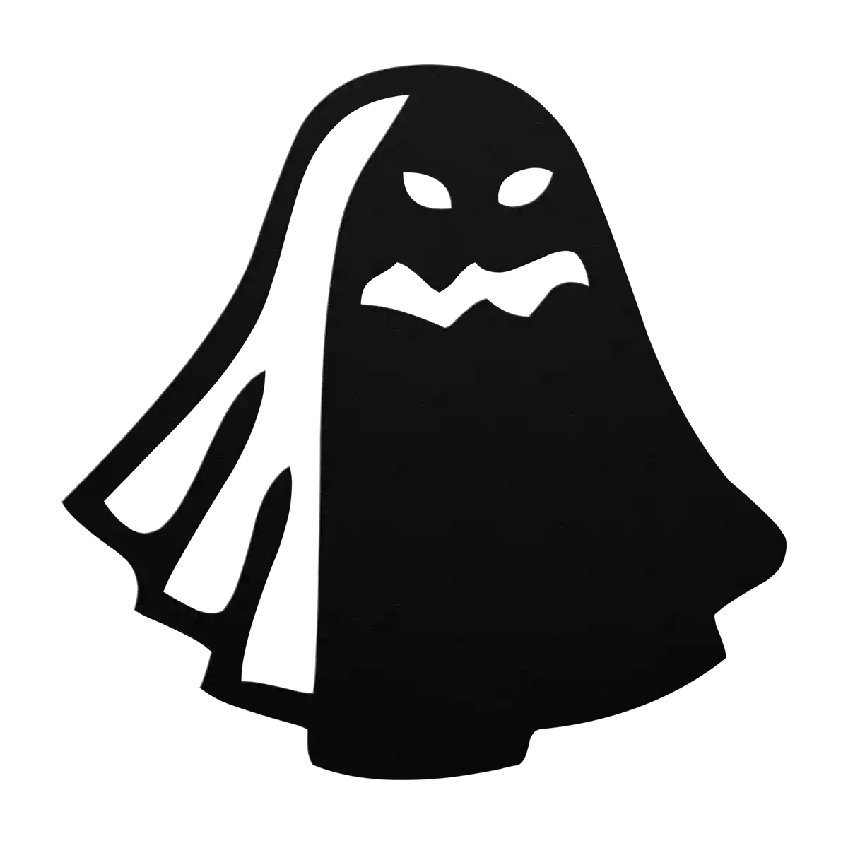 Halloween Hooded Ghost Metal Sign