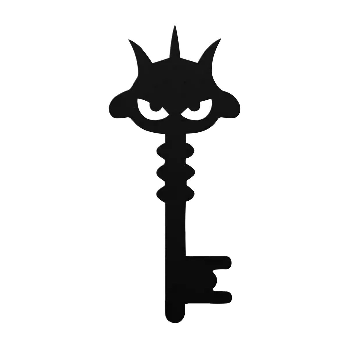 Halloween Horned Devil Key Metal Sign