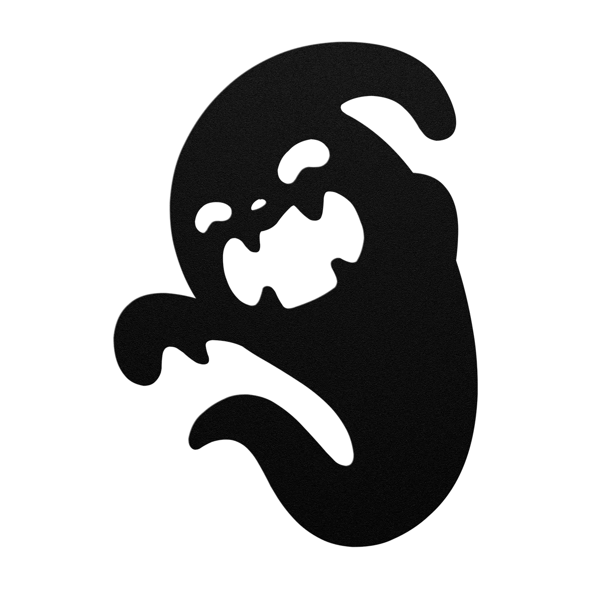 Halloween Howling Ghost Metal Sign