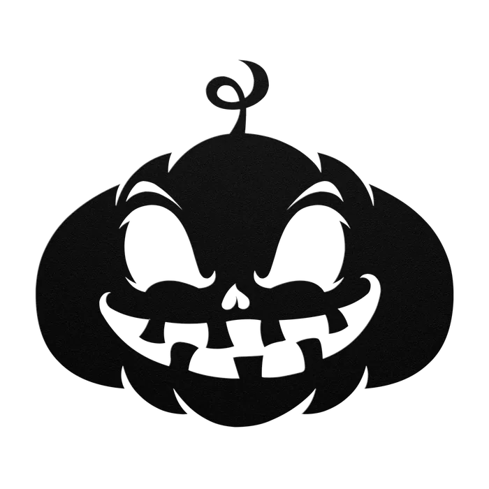 Halloween Jagged Grin Jack-o-Lantern Metal Sign