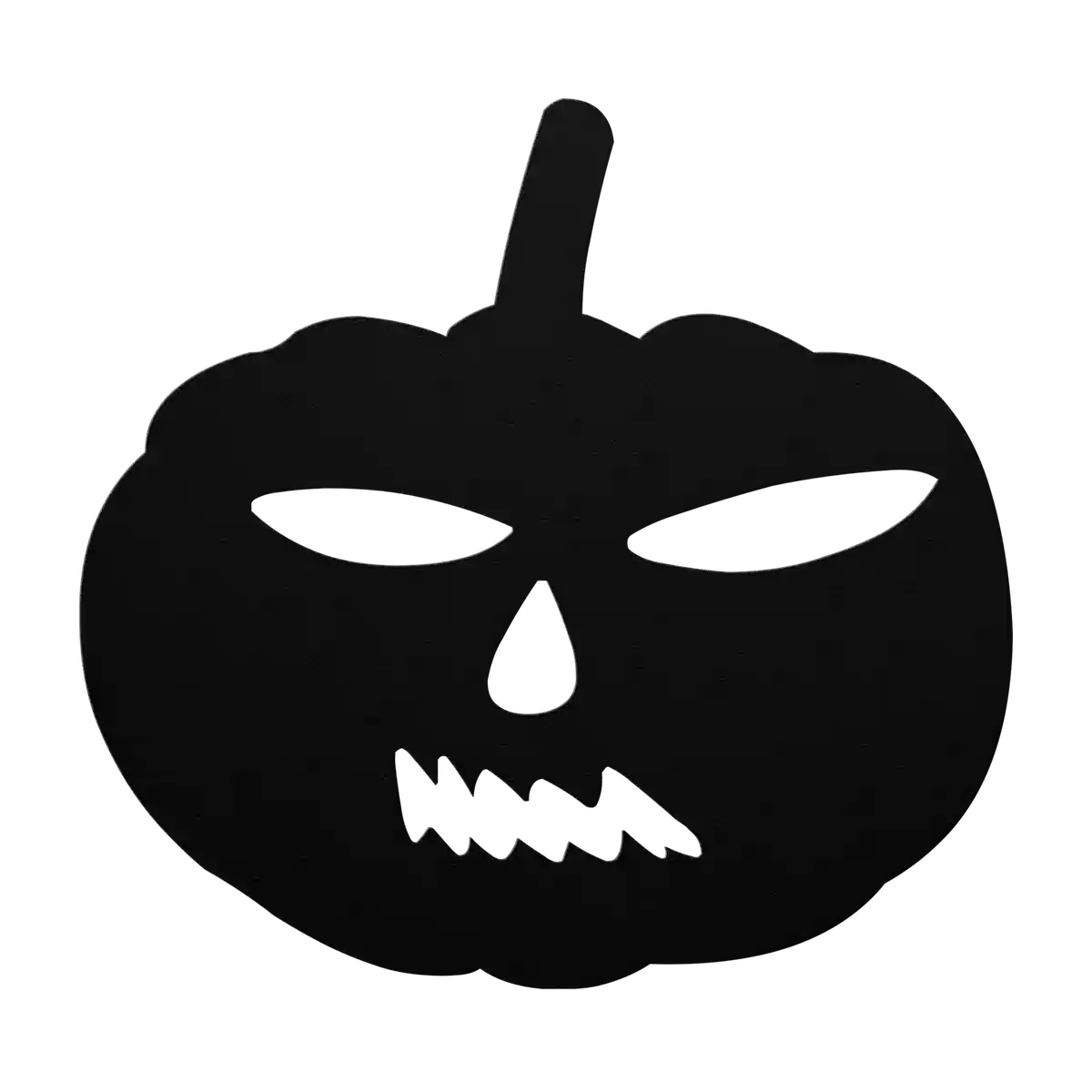 Halloween Jagged Teeth Pumpkin Metal Sign