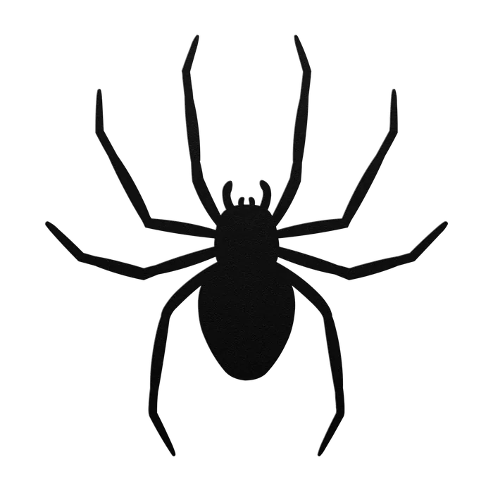 Halloween Jointed Leg Spider Metal Sign