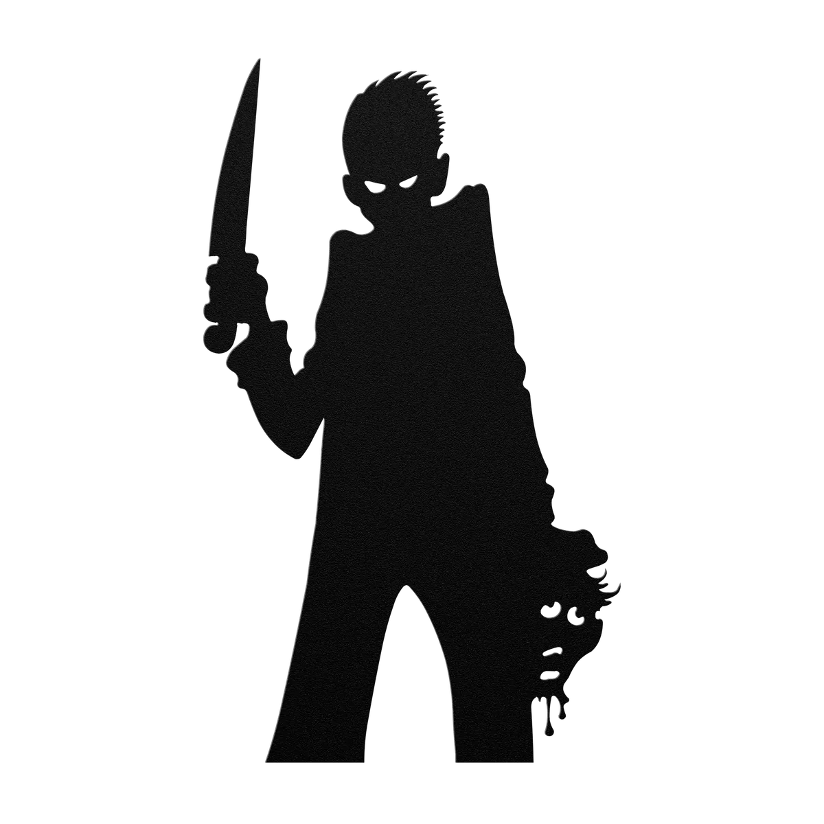 Halloween Knife Maniac Metal Sign
