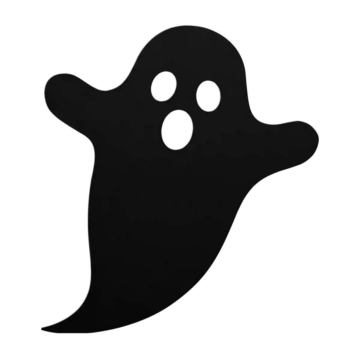 Halloween Leaning Ghost Metal Sign