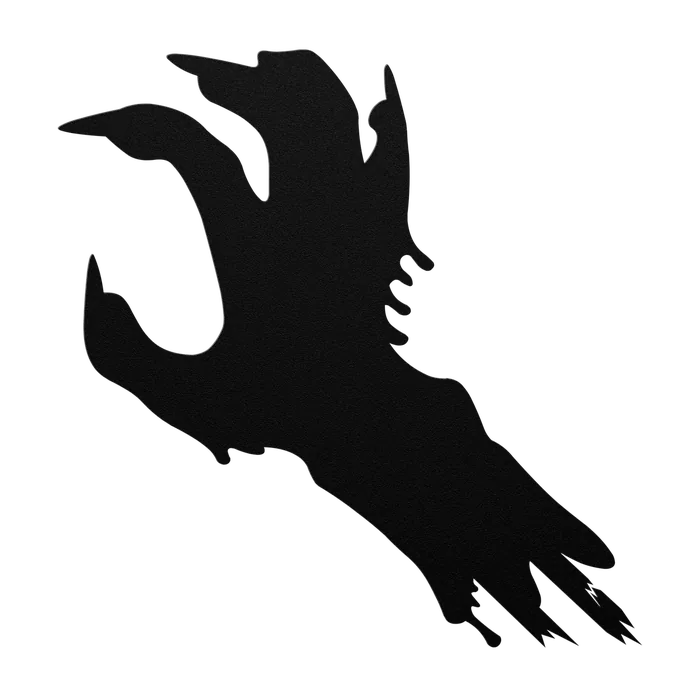 Halloween Long Clawed Arm Metal Sign