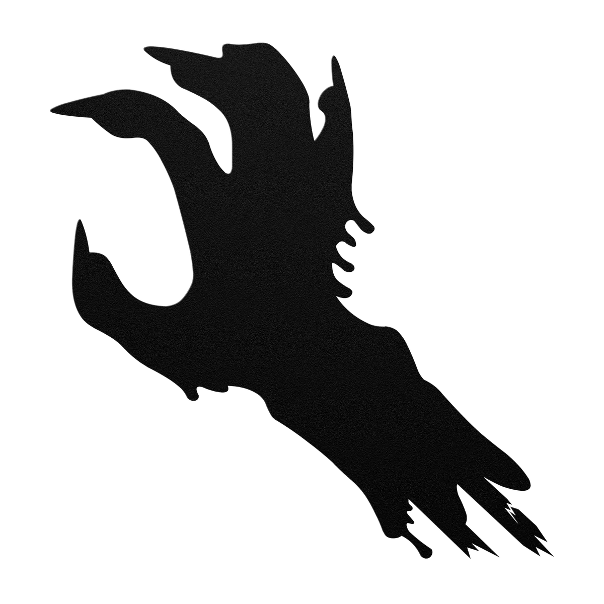 Halloween Long Clawed Arm Metal Sign