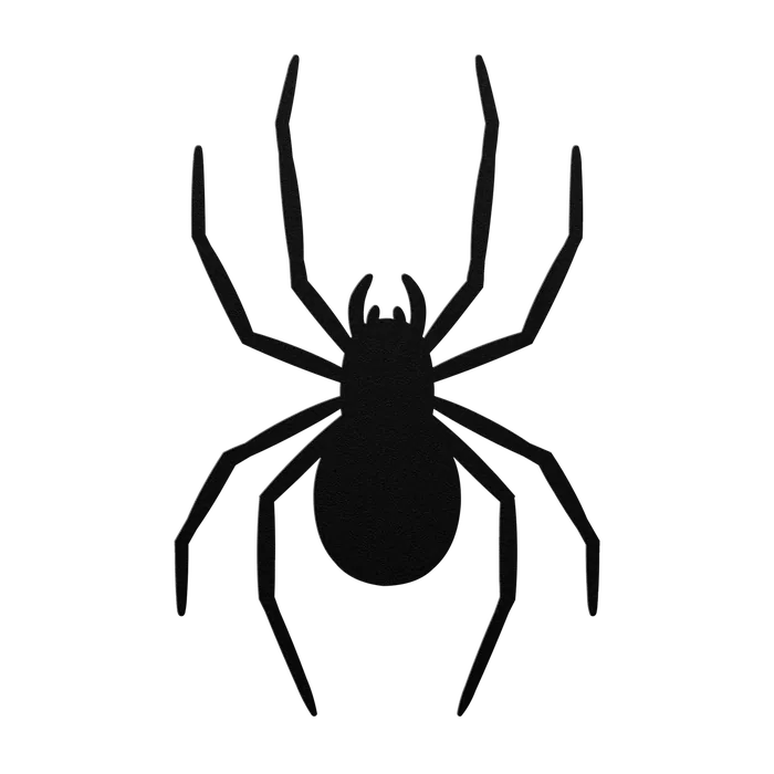 Halloween Long Leg Spider Metal Sign