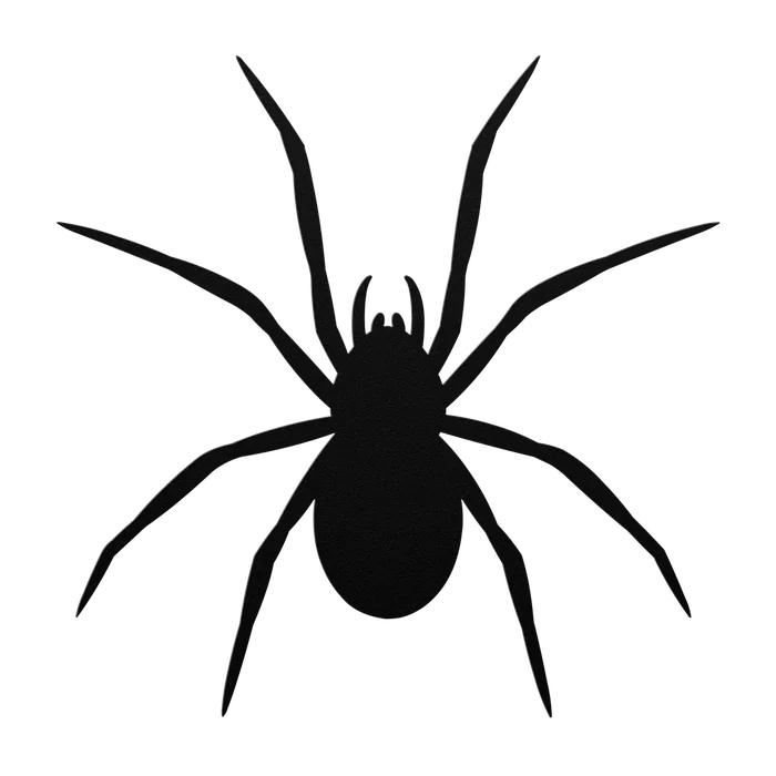 Halloween Long Thin Leg Spider Metal Sign