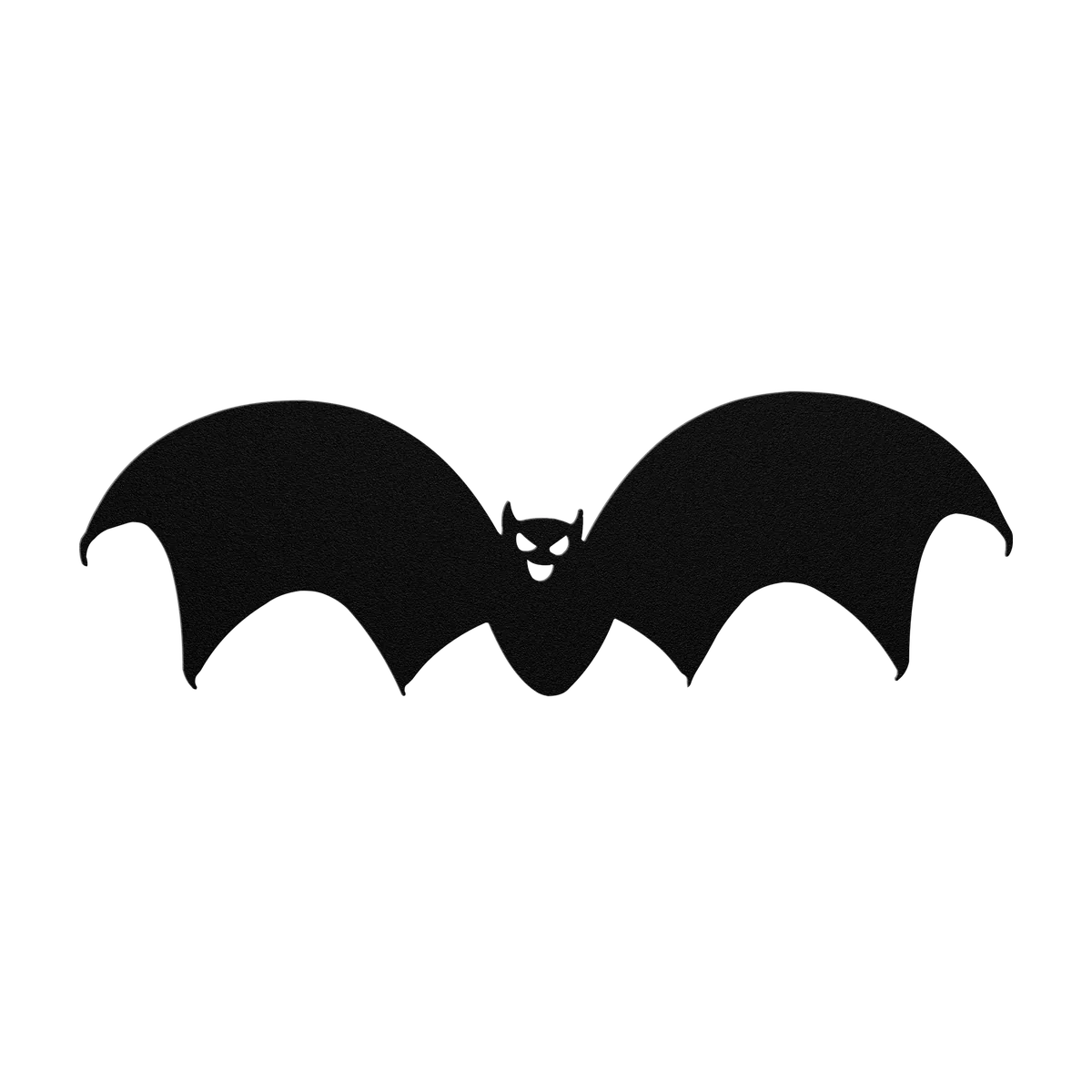 Halloween Notched Wing Bat Metal Sign