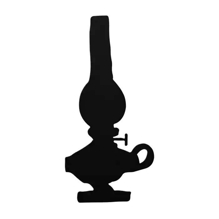 Halloween Oil Lamp Metal Sign