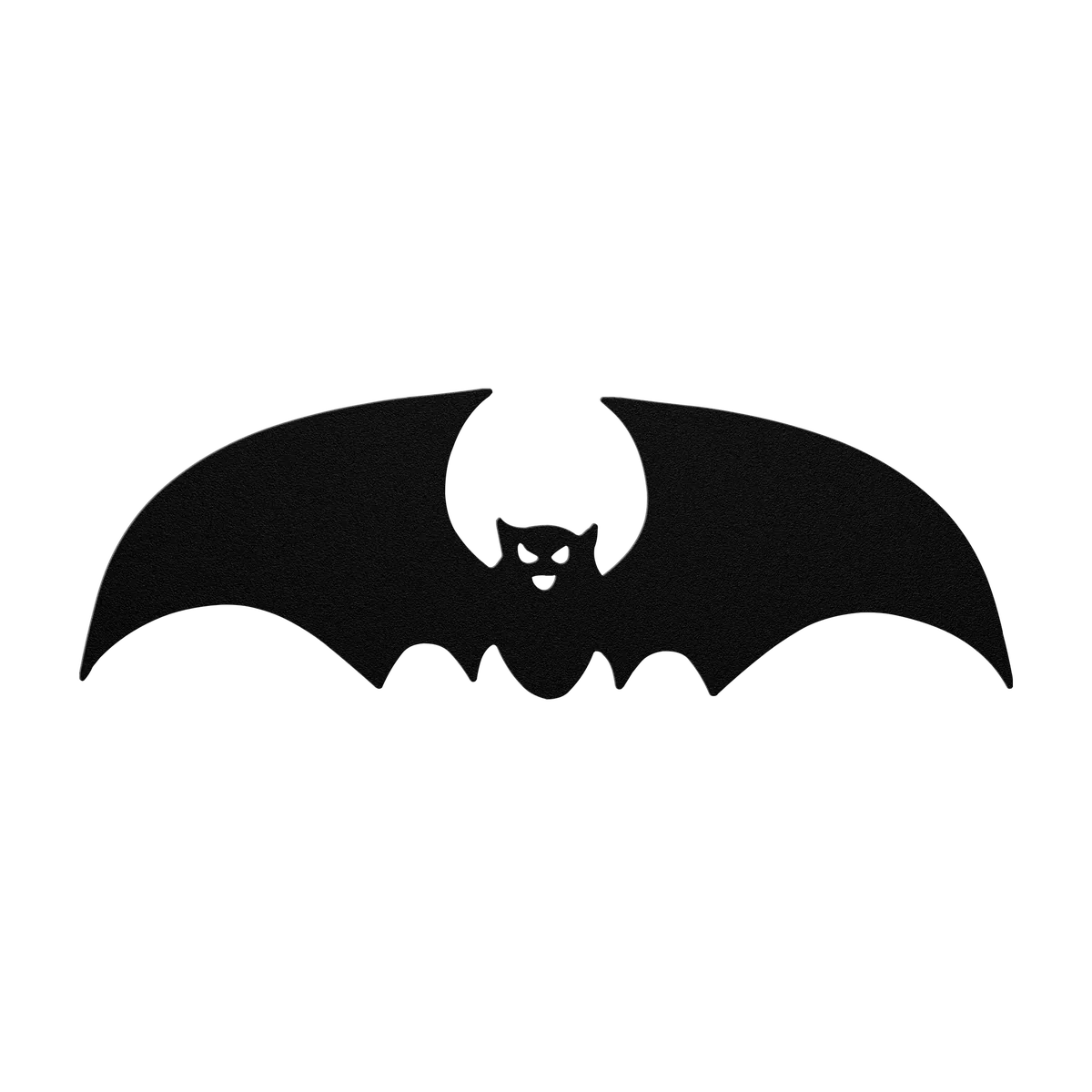 Halloween Pointed Wing Bat Metal Sign