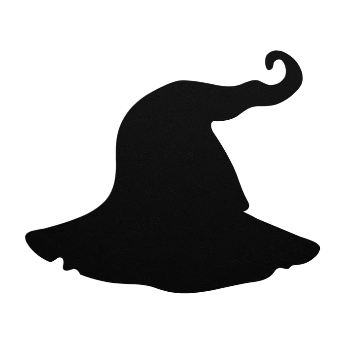 Halloween Pointed Witch Hat Metal Sign