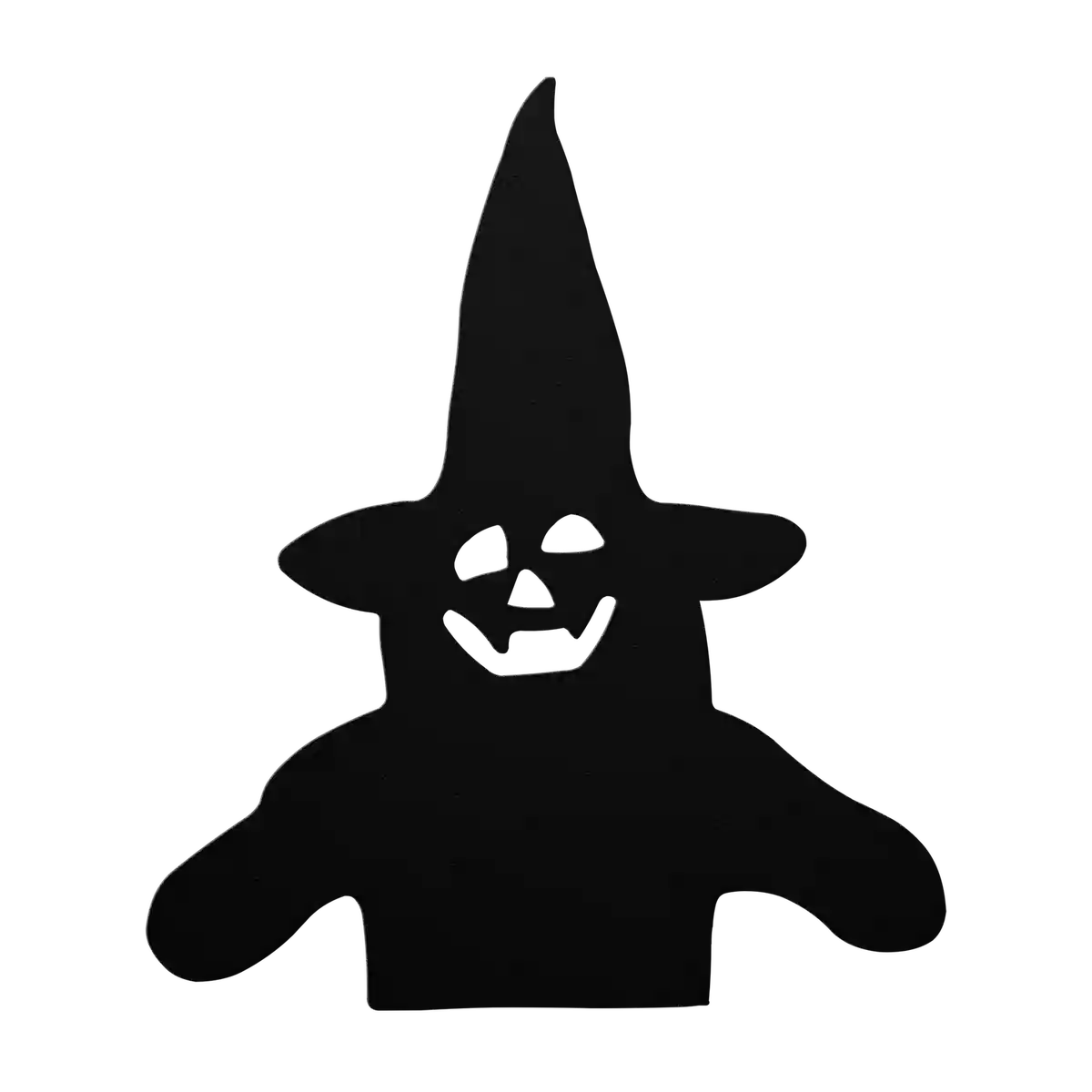 Halloween Pumpkin Face Witch Metal Sign