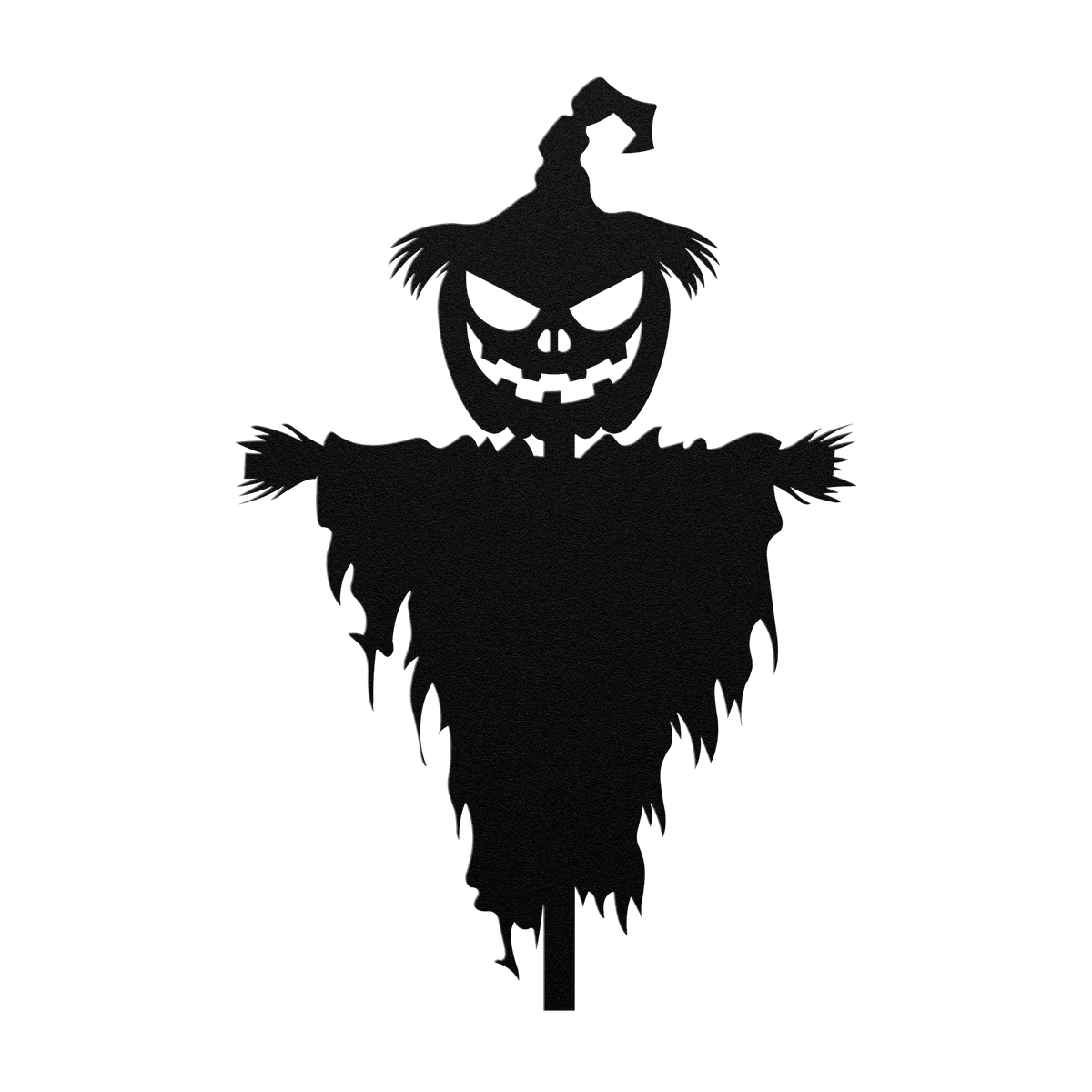 Halloween Pumpkin Head Scarecrow Metal Sign