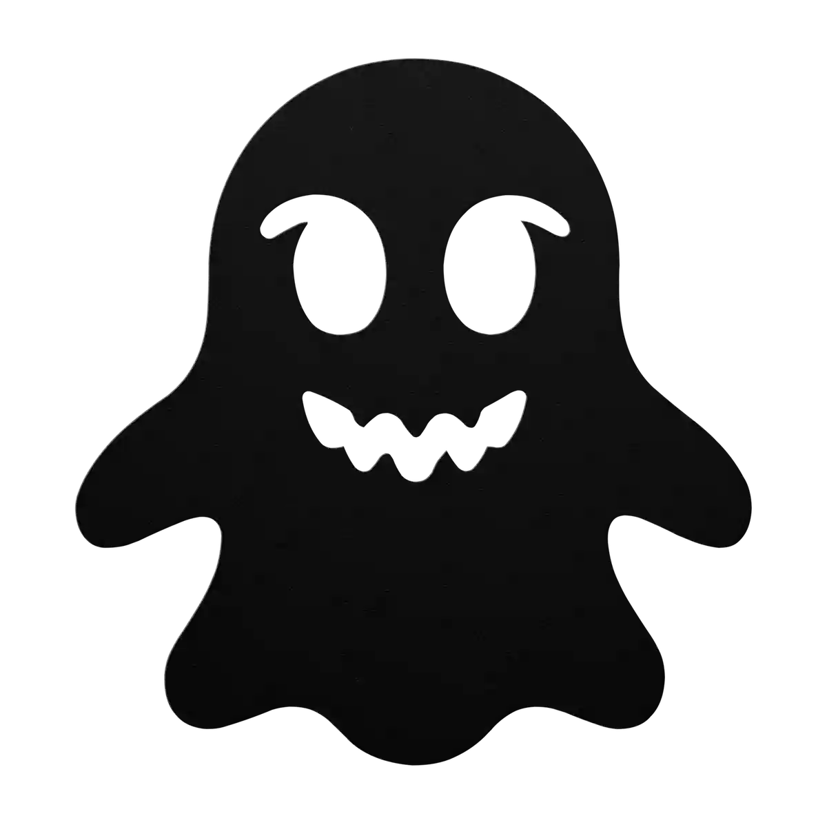 Halloween Raised Brow Ghost Metal Sign