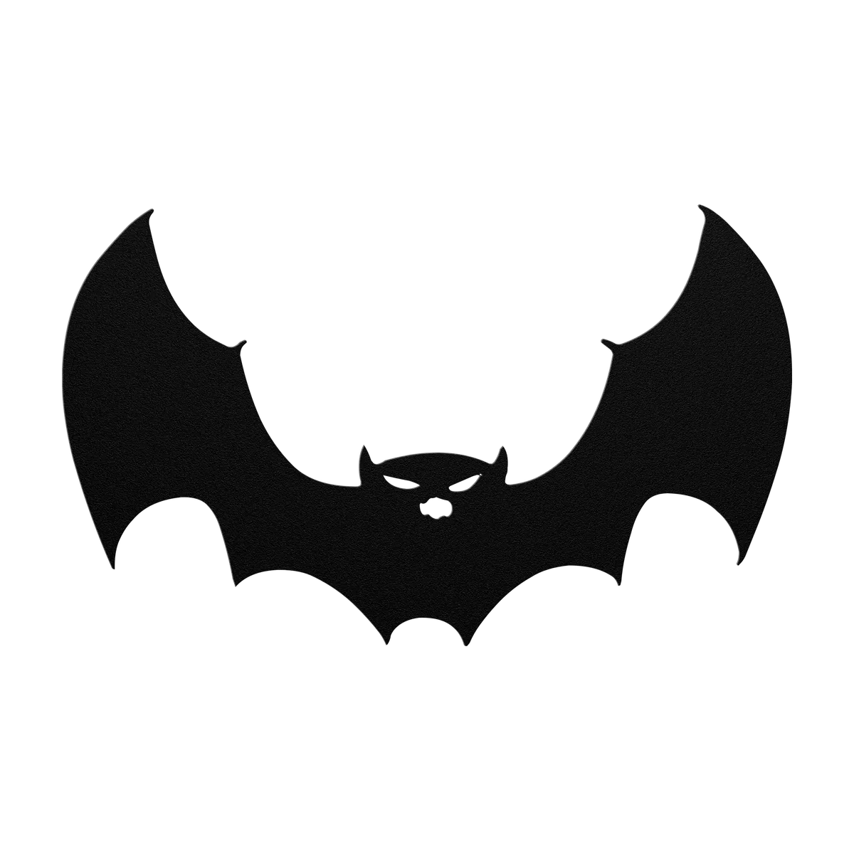 Halloween Raised Wing Bat Metal Sign