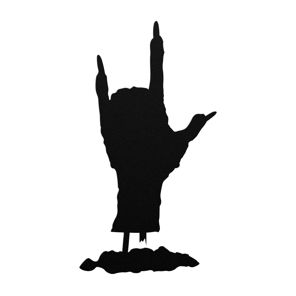 Halloween Reaching Grave Hand Metal Sign