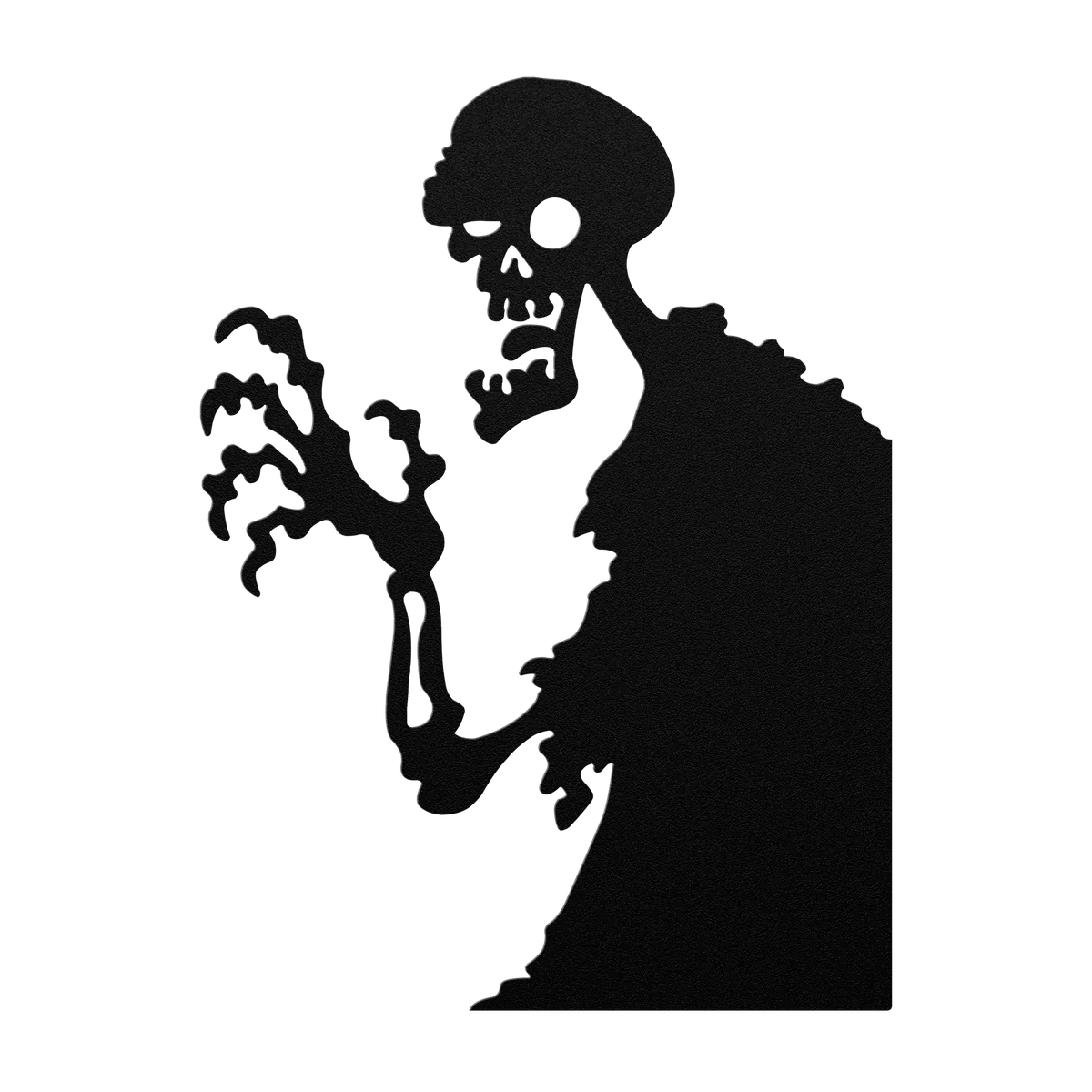 Halloween Reaching Zombie Metal Sign