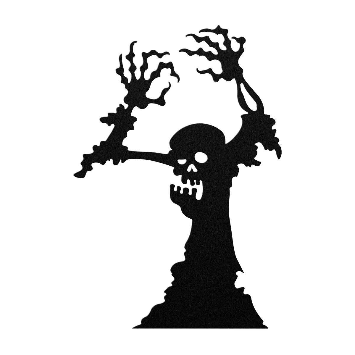 Halloween Rising Zombie Metal Sign