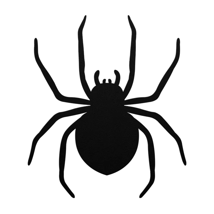 Halloween Round Belly Spider Metal Sign