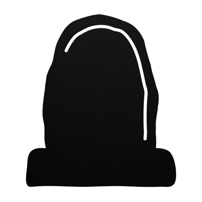 Halloween Round Top Headstone Metal Sign
