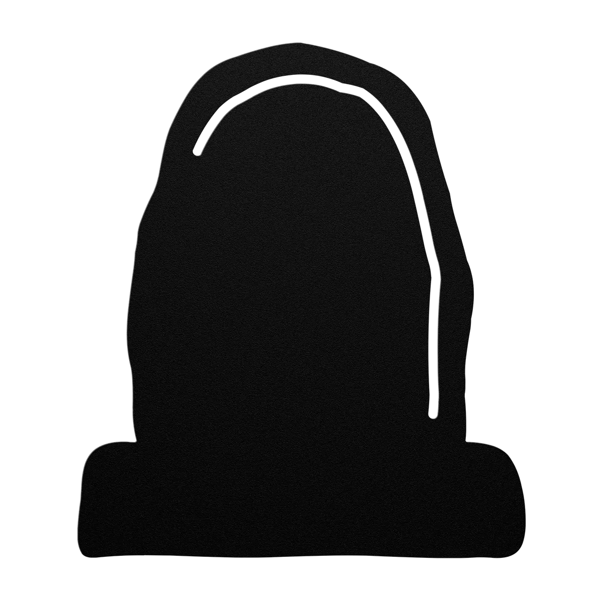 Halloween Round Top Headstone Metal Sign