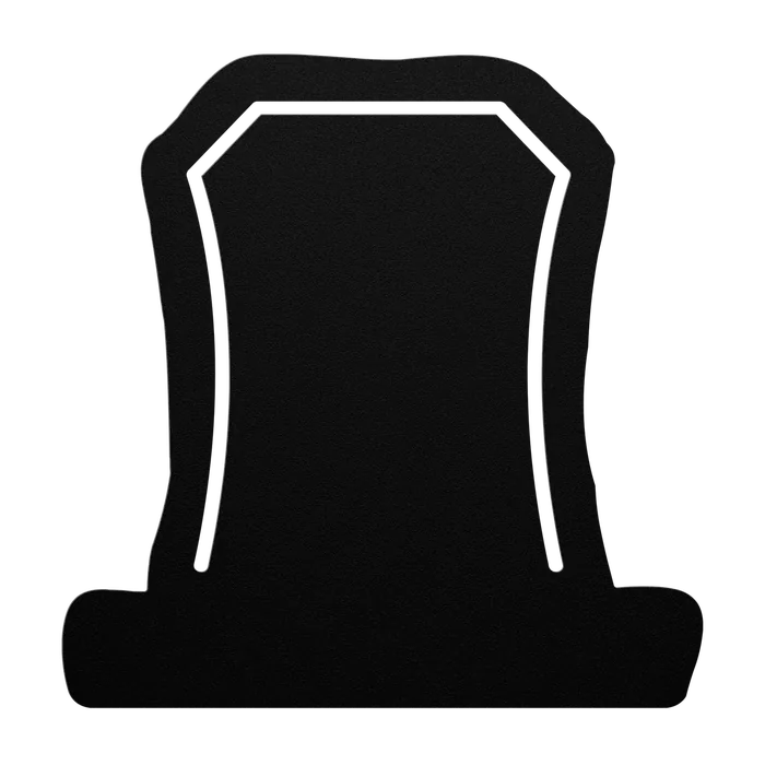 Halloween Rounded Headstone Metal Sign