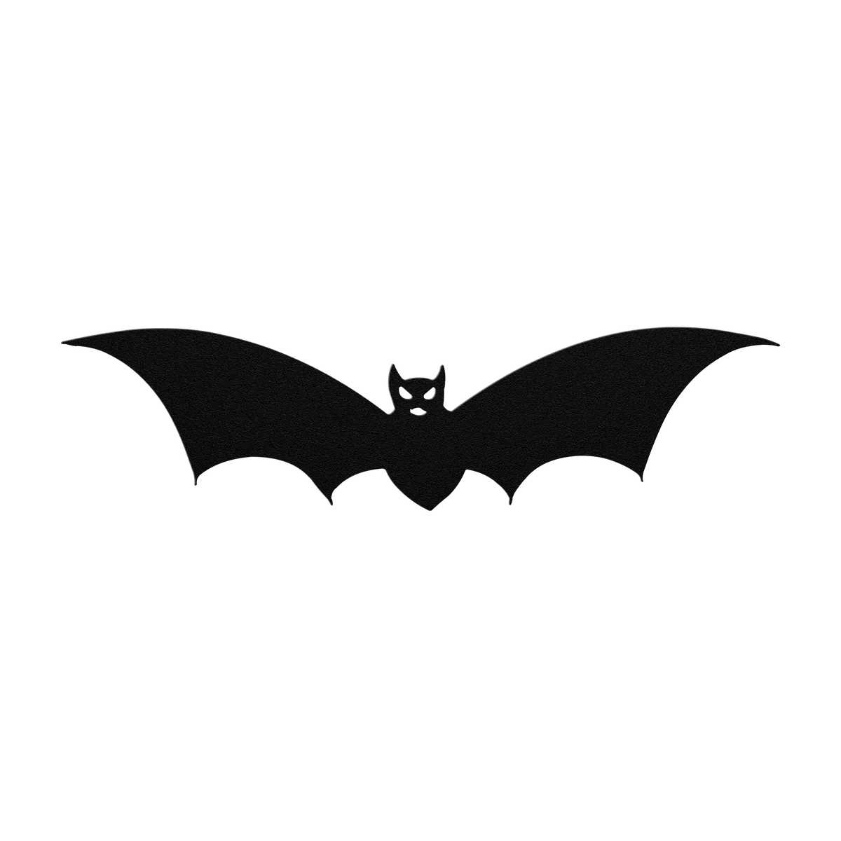 Halloween Rounded Wing Bat Metal Sign