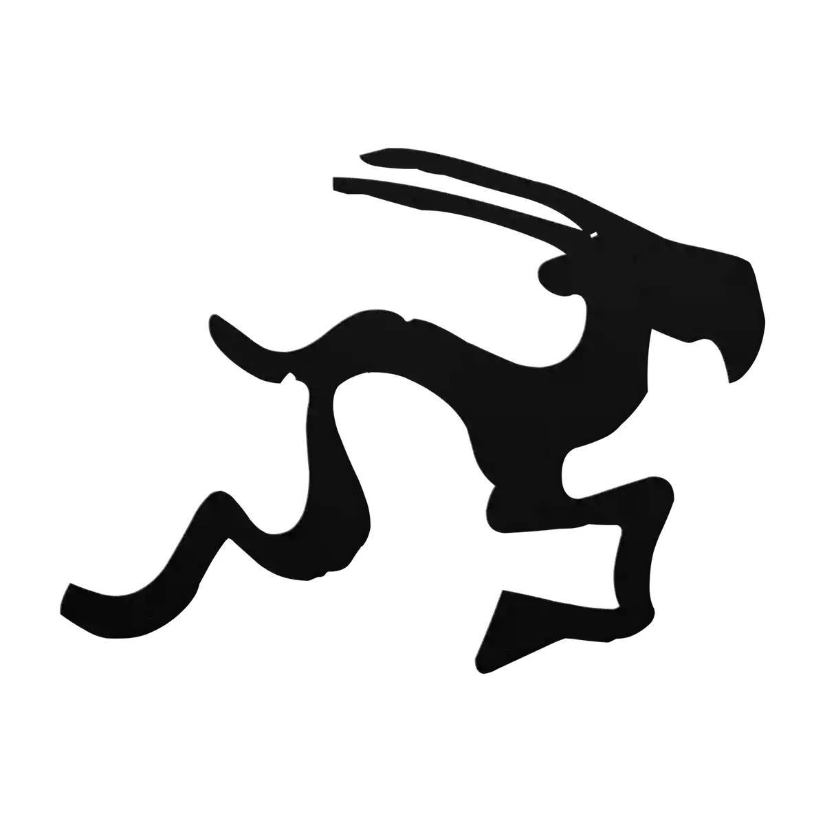 Halloween Running Goblin Metal Sign