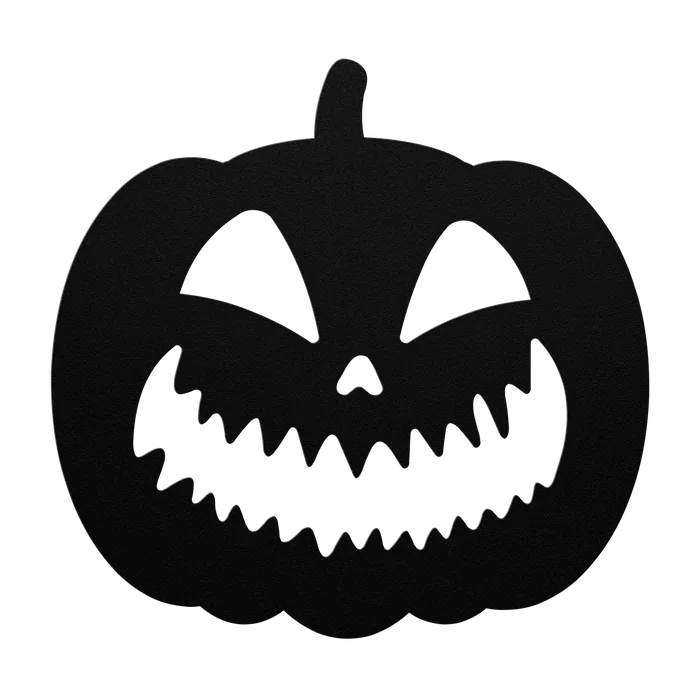 Halloween Sharp Tooth Jack-o-Lantern Metal Sign