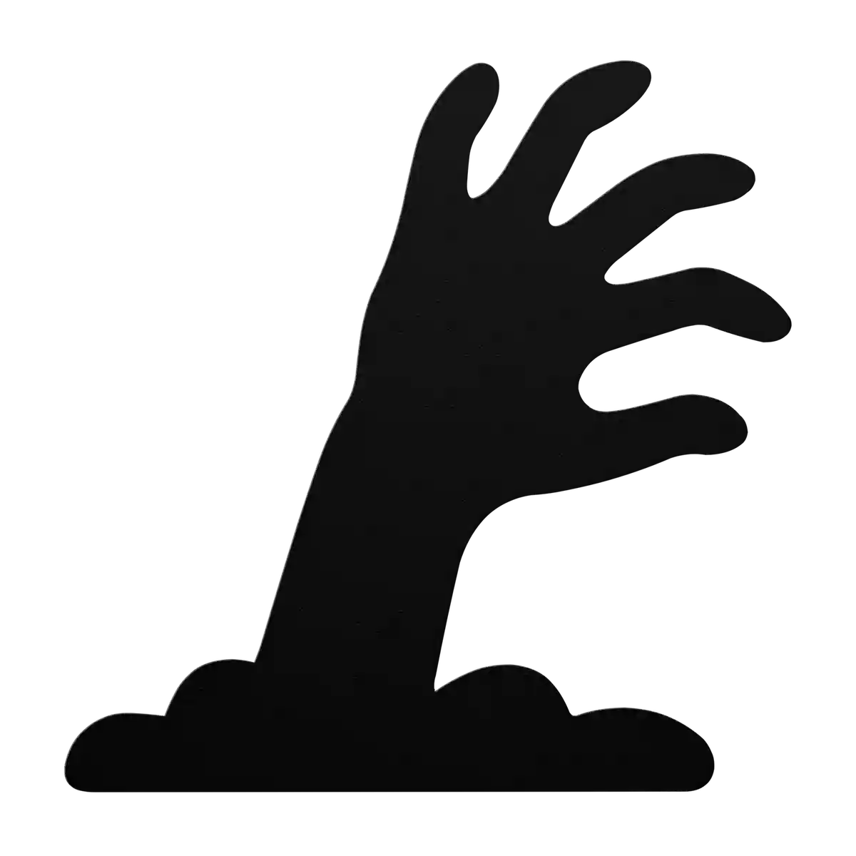 Halloween Sideways Claw Hand Metal Sign