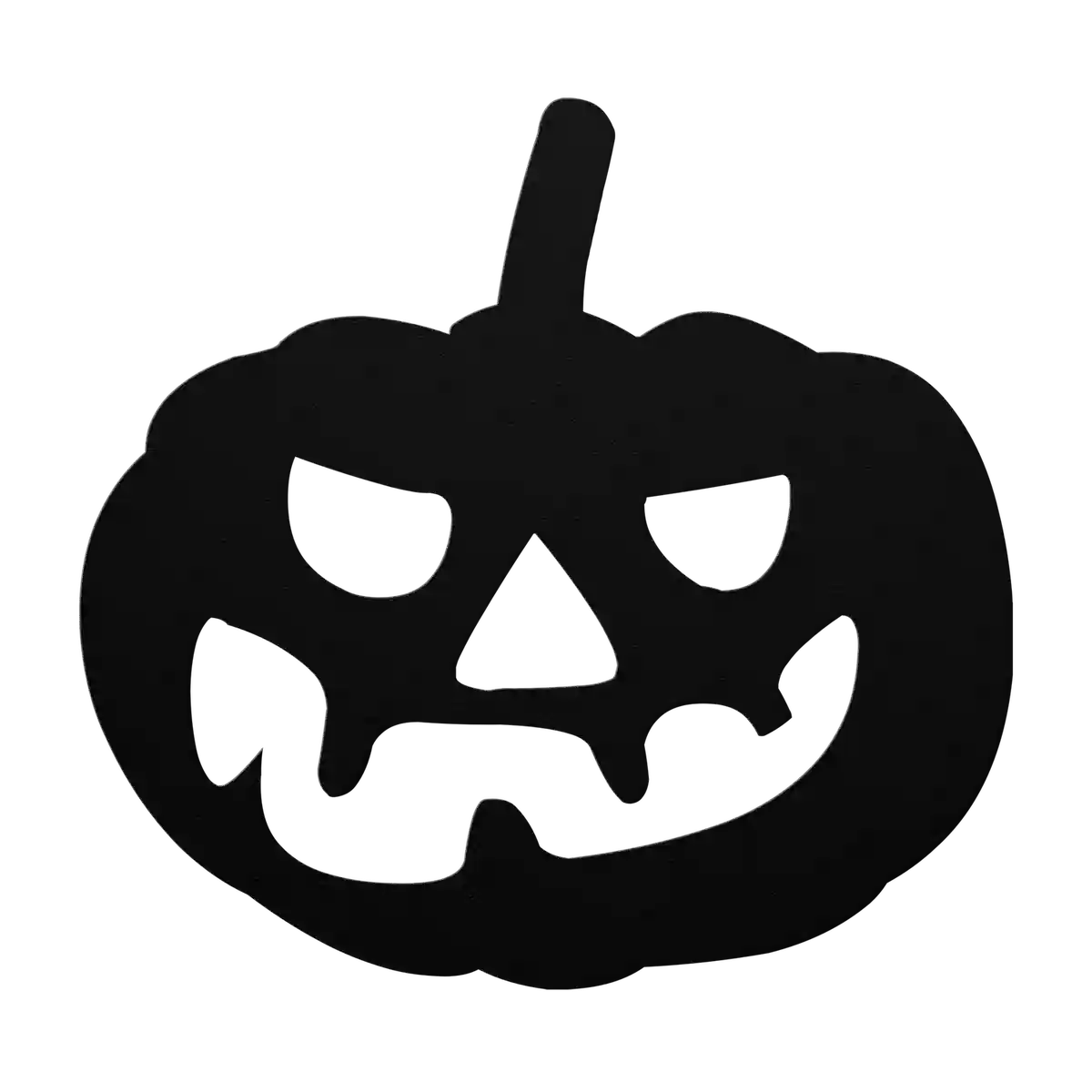 Halloween Sinister Pumpkin Metal Sign