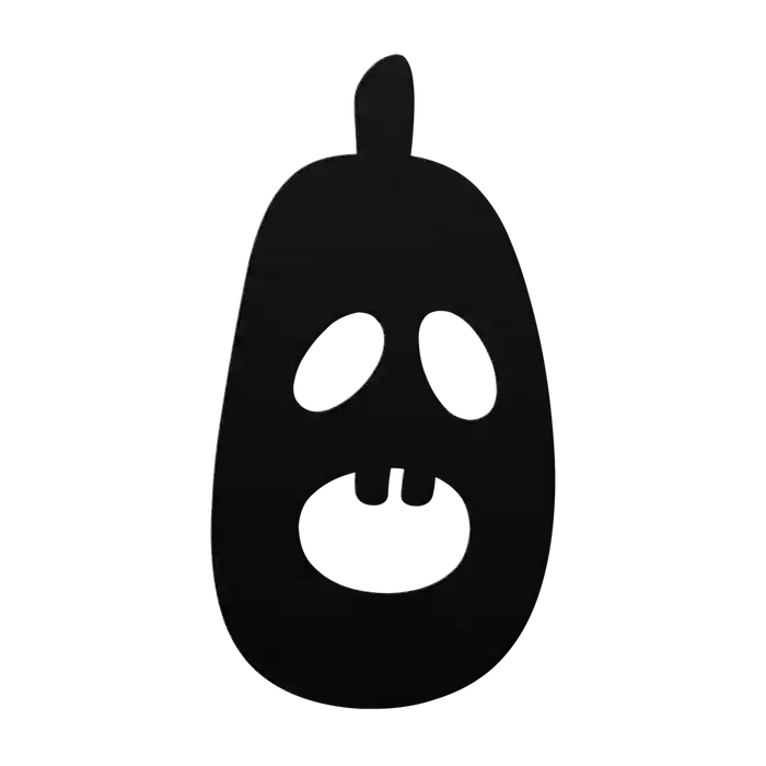 Halloween Skinny Gourd Metal Sign