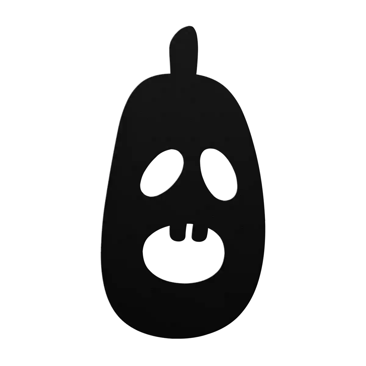 Halloween Skinny Gourd Metal Sign