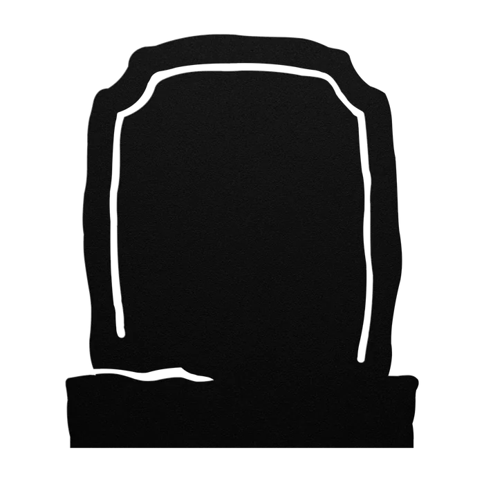 Halloween Slab Headstone Metal Sign