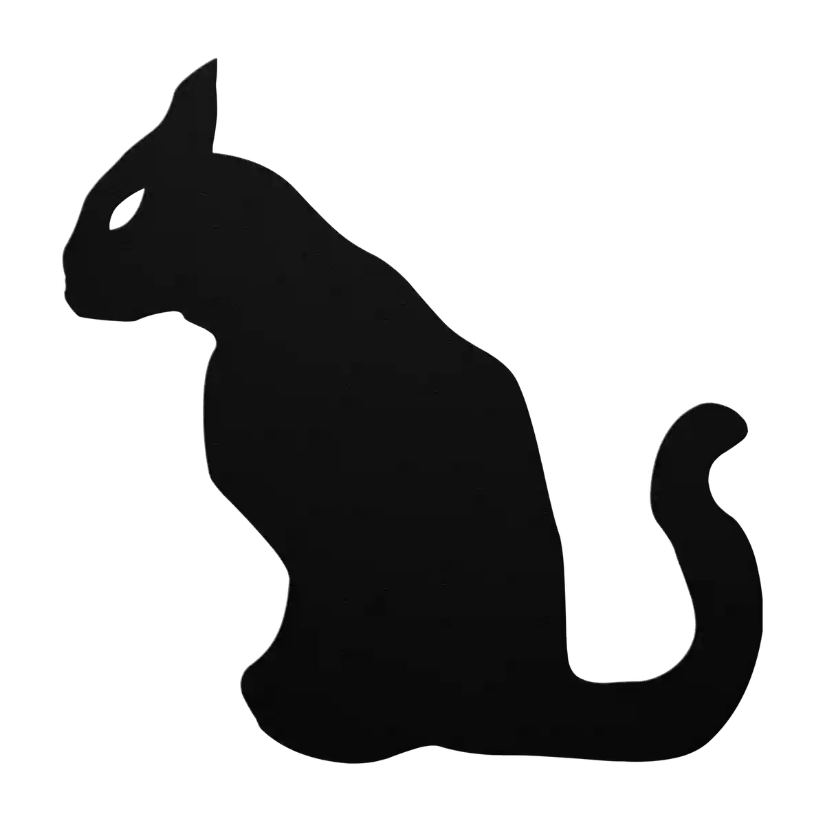 Halloween Sleek Cat Metal Sign