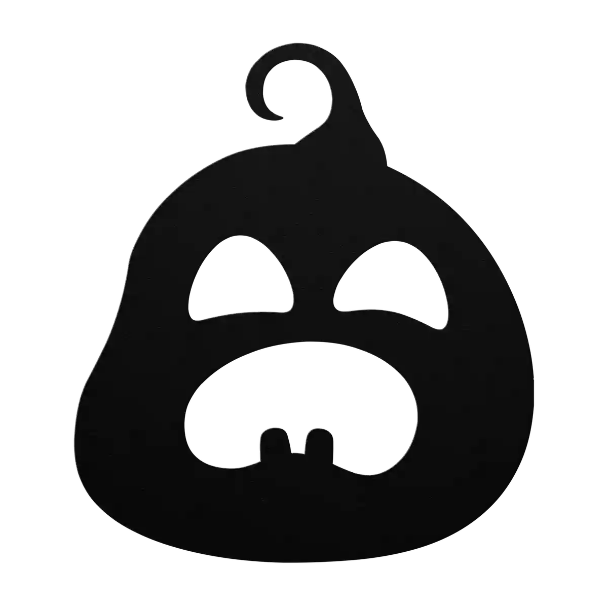 Halloween Sleepy Pumpkin Metal Sign