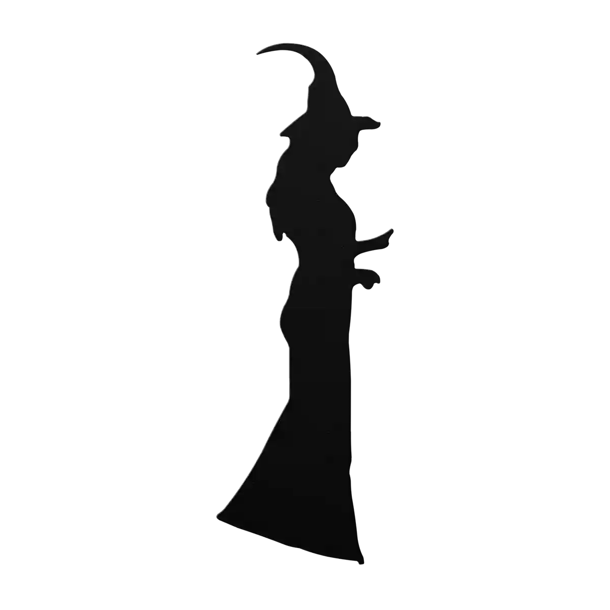 Halloween Slender Witch Metal Sign