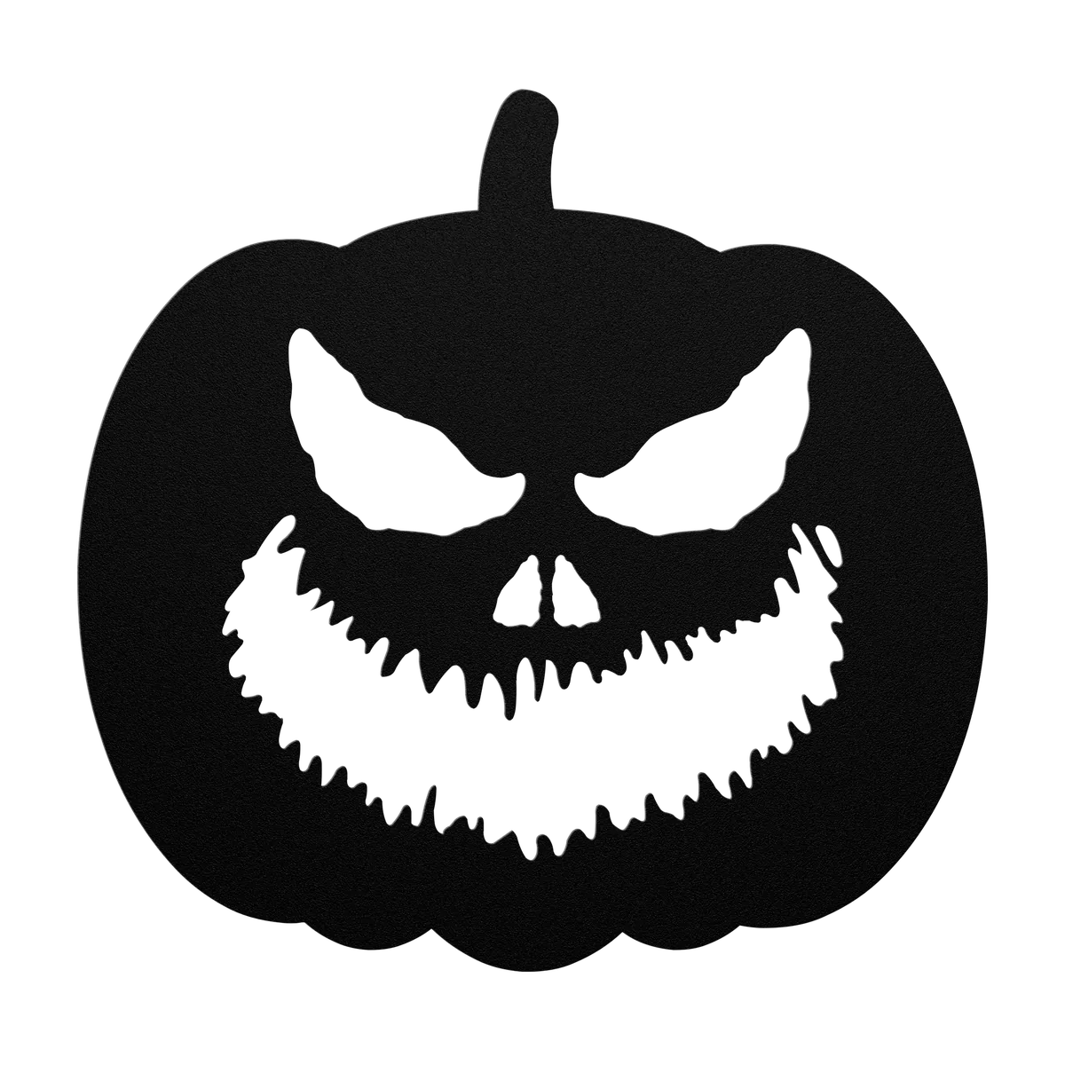 Halloween Snarling Jack-o-Lantern Metal Sign