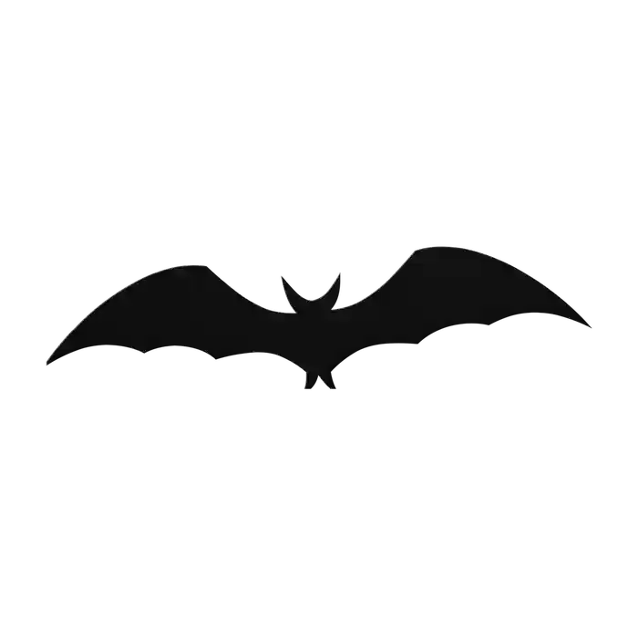Halloween Soaring Bat Metal Sign