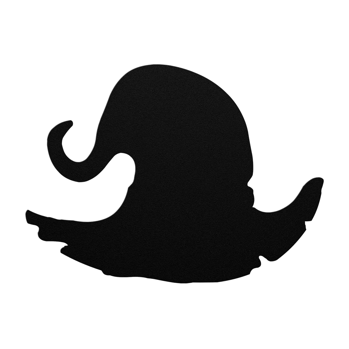 Halloween Soft Curl Witch Hat Metal Sign