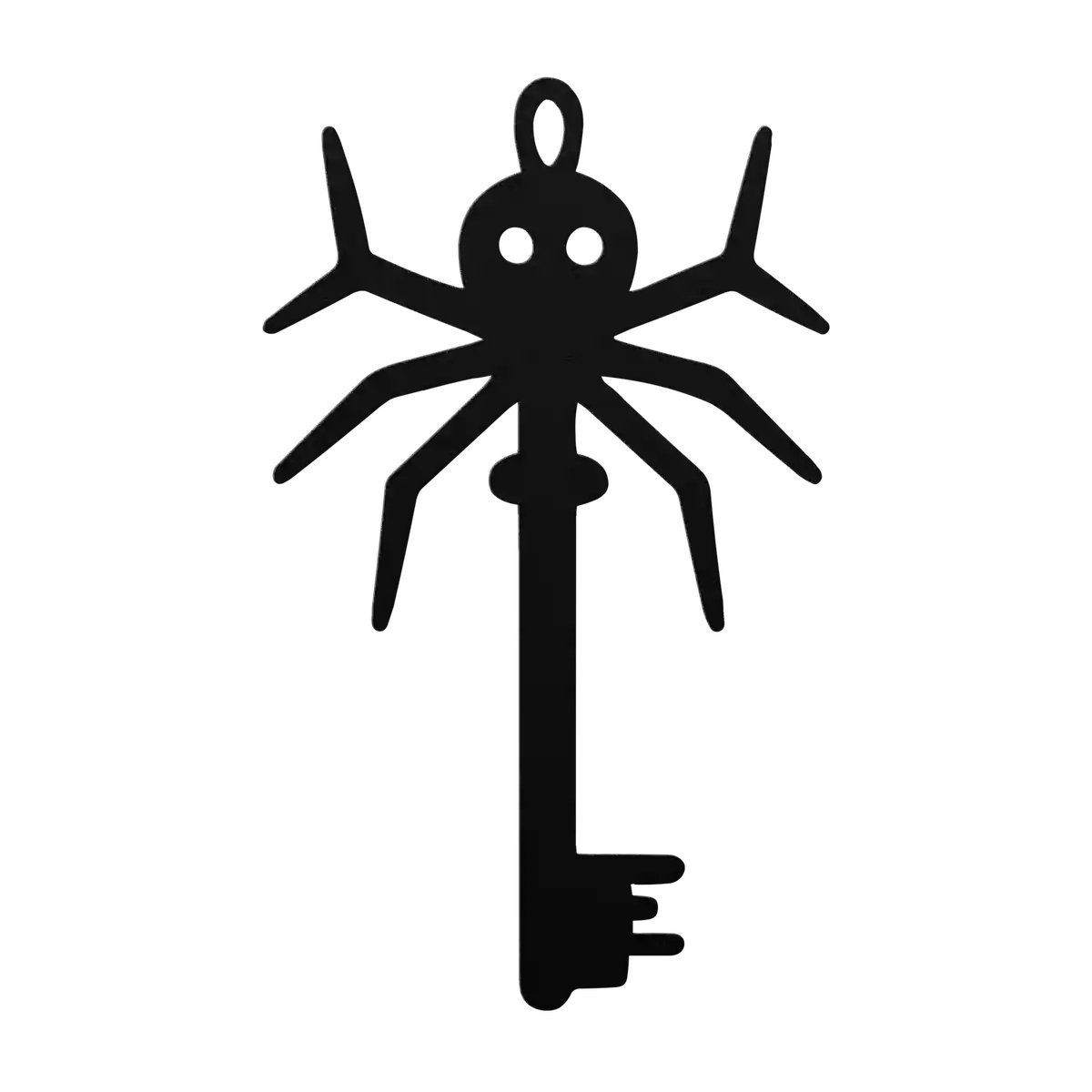 Halloween Spider Key Metal Sign