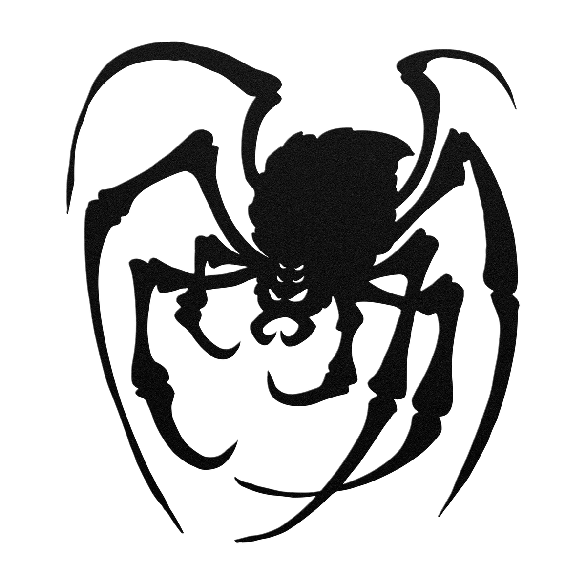 Halloween Spider on its Web Metal Sign