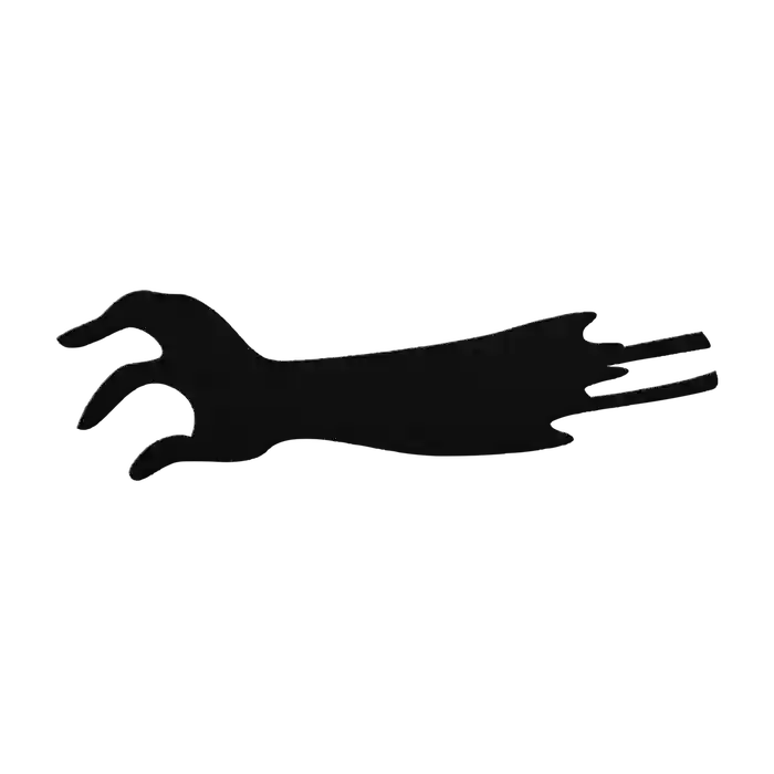 Halloween Splayed Finger Arm Metal Sign